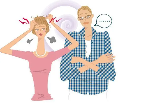 OurAge×Webエクラ  イライラが止まらない更年期女性のイラスト