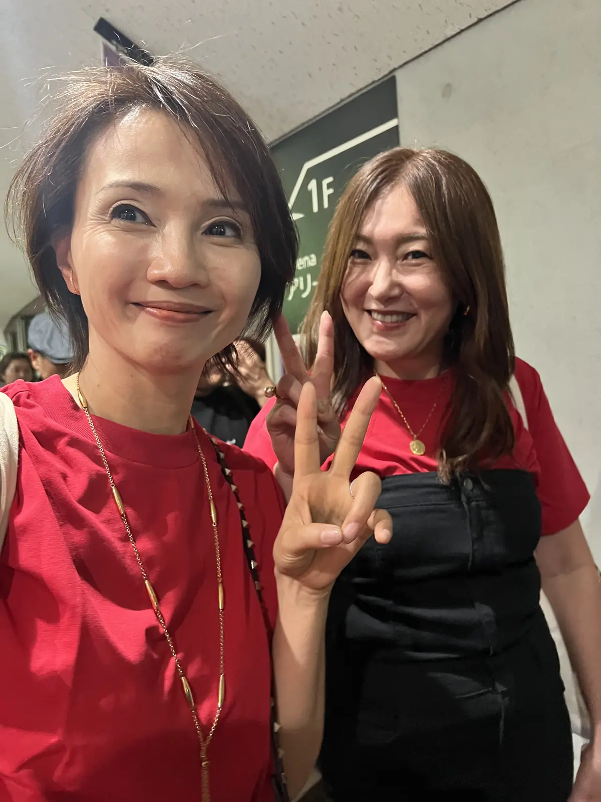 終了直後のNONちゃんとtakakoちゃん