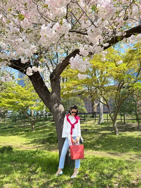 お洒落カフェでランチとお散歩で花見の画像_7