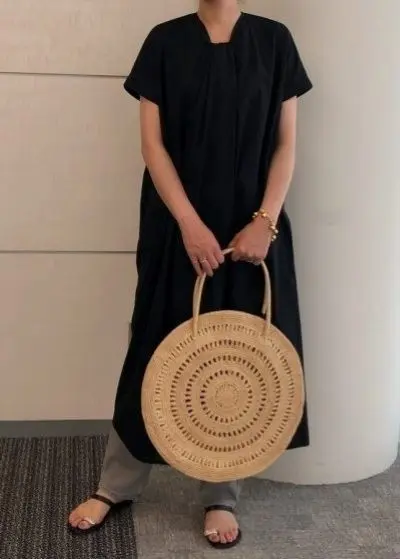 MIDIUMISOLID×eclat フロントノットワンピース ￥15,180