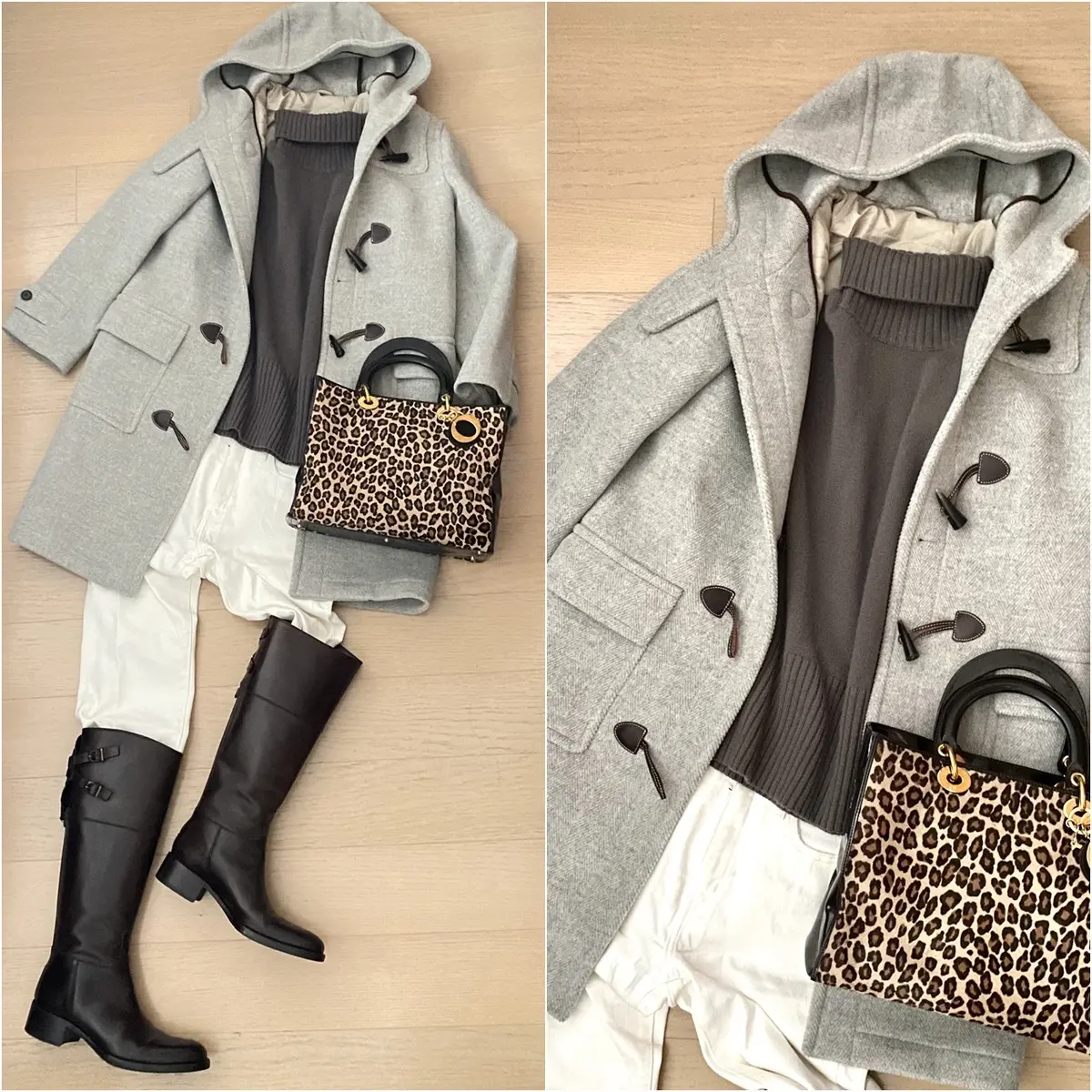 OLD ENGLANDのダッフルコートコーデ①