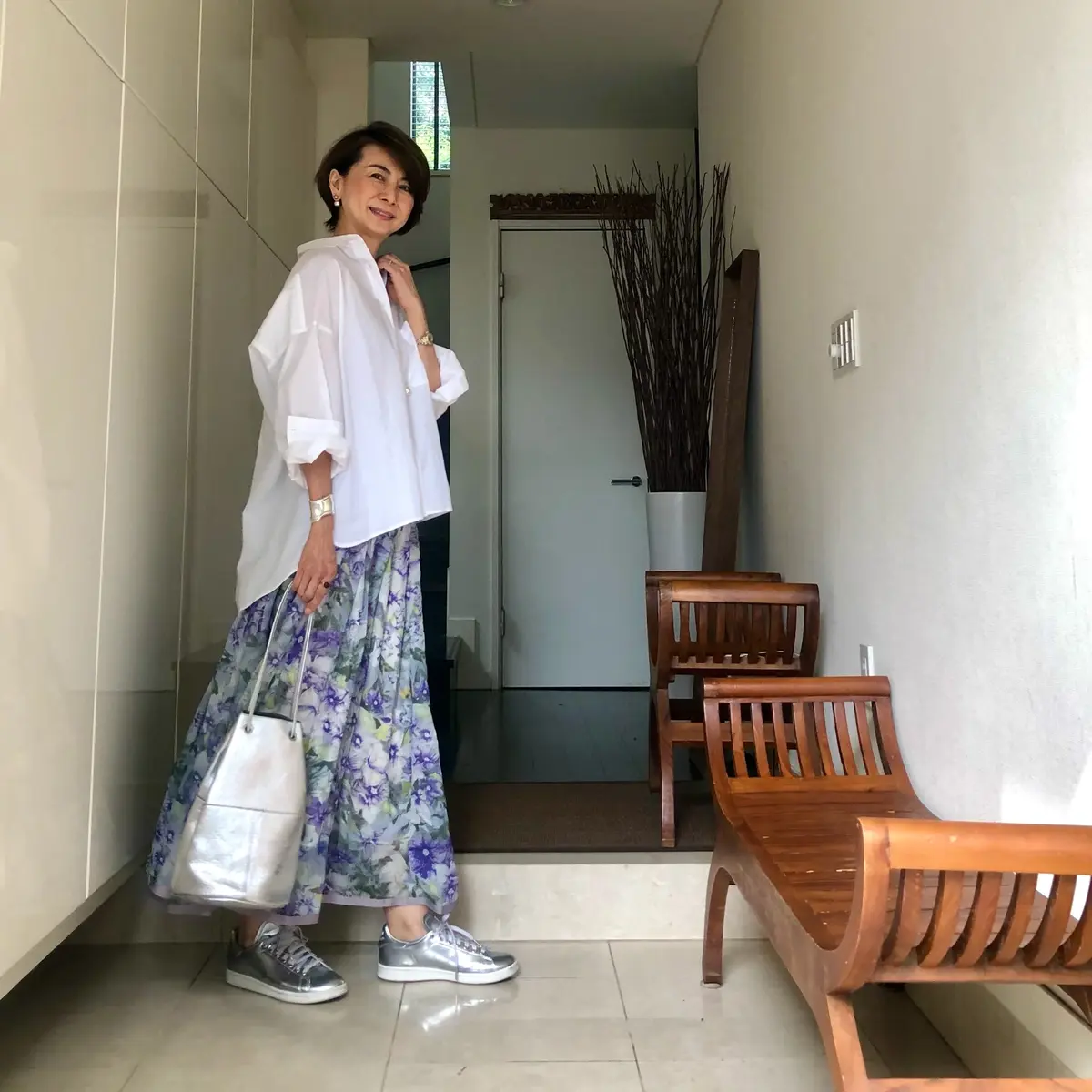 ひらりん花柄スカートの画像_4