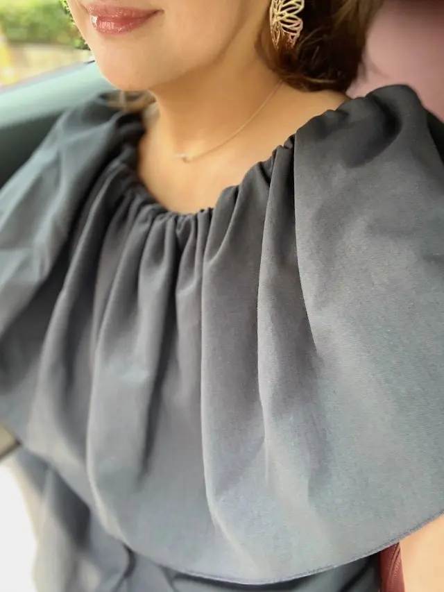 ESTNATION　黒トップス　黒コーデ　Jマダム