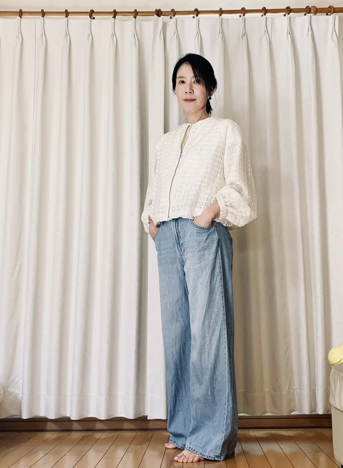 INEDのレースブルゾンの画像_2