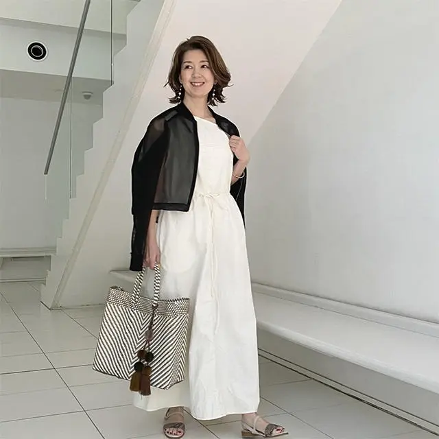 華組ワンピースコーデ