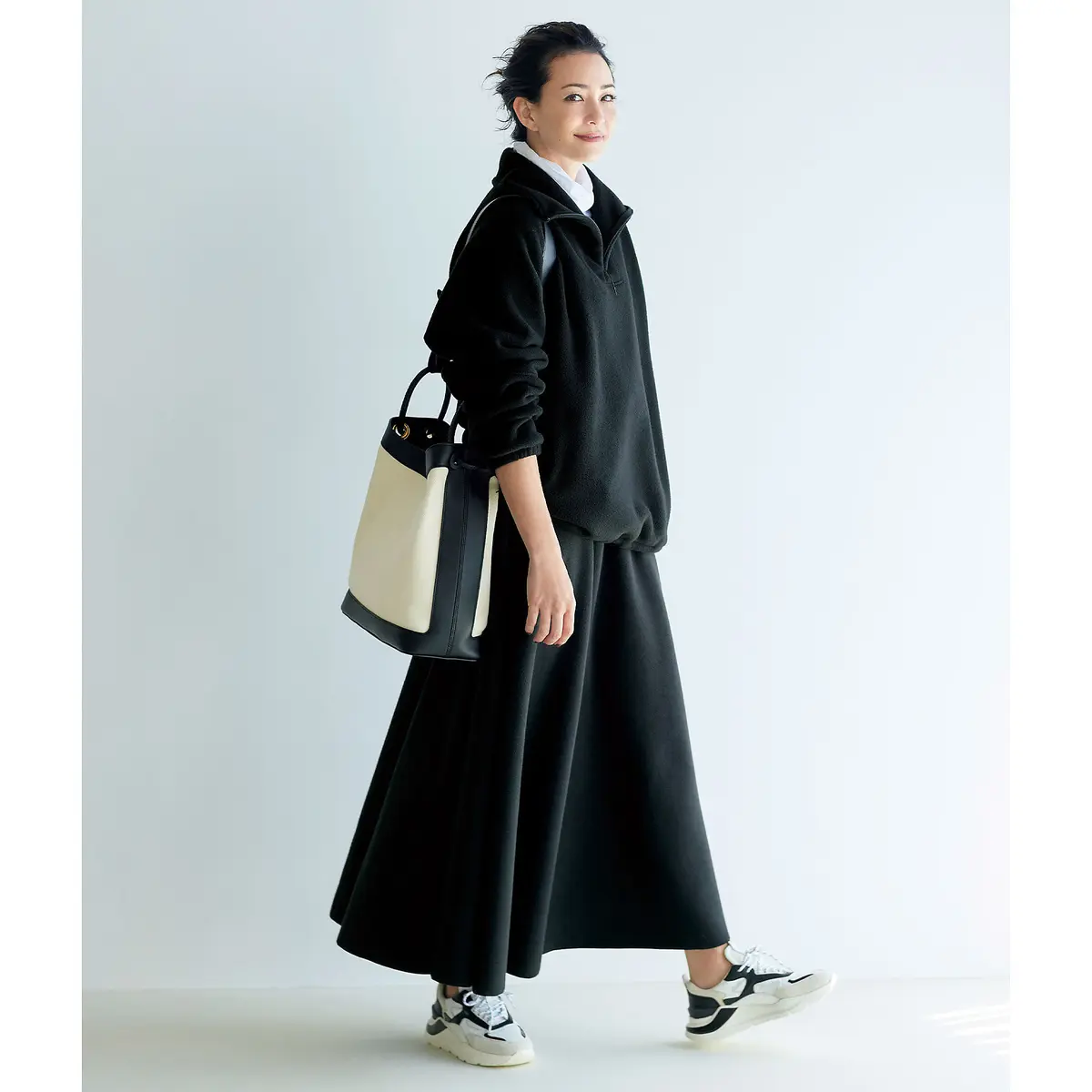 ATON フリーススカート