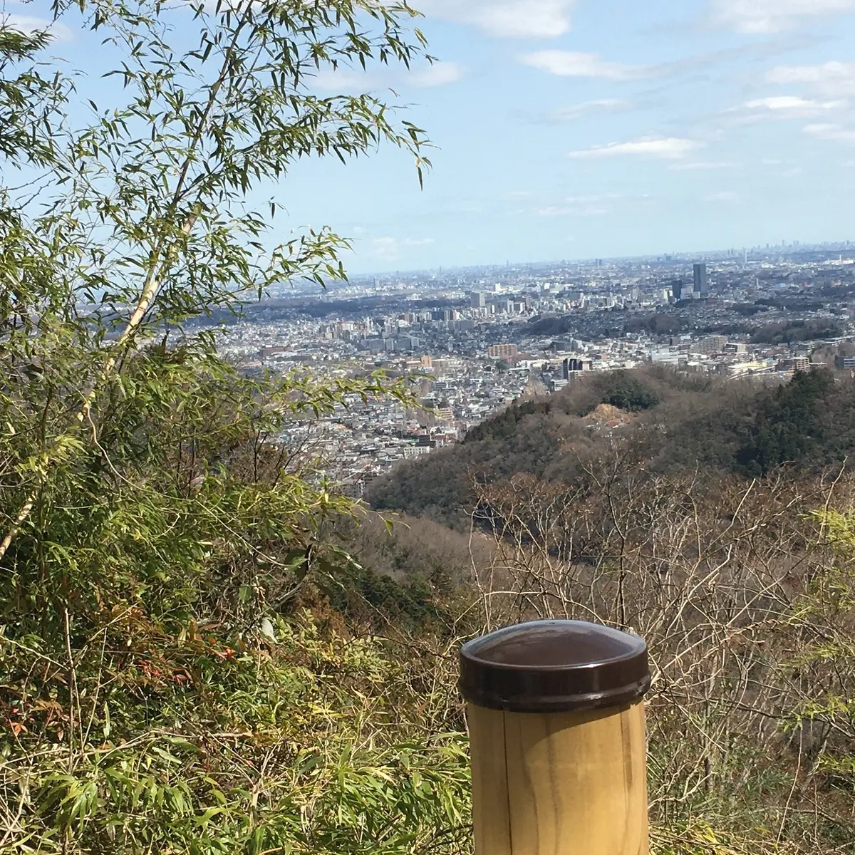 途中の展望台から