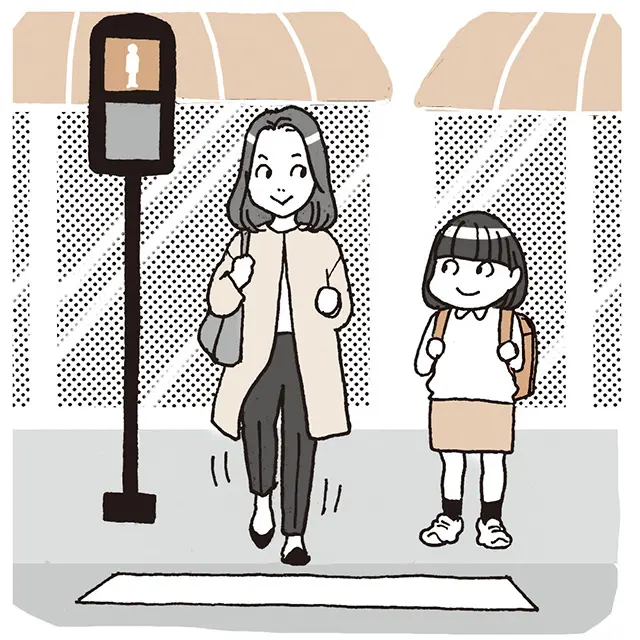 インターバル速歩　信号待ちのときも足踏みを続けて