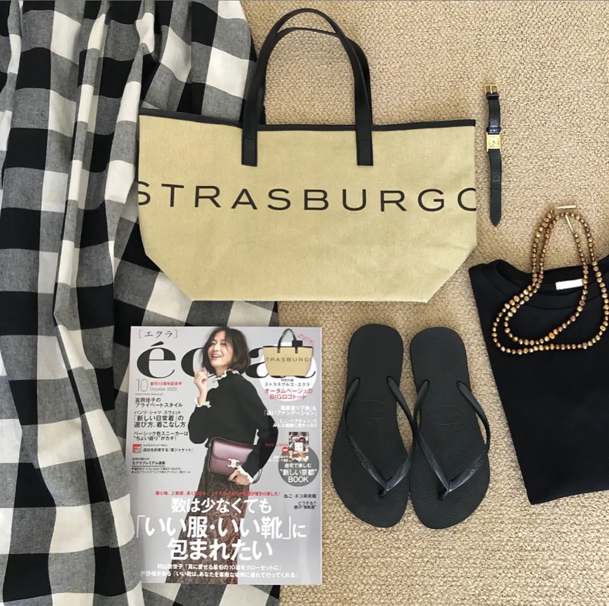 STRASBURGOのロゴトート＆ギンガの画像_1