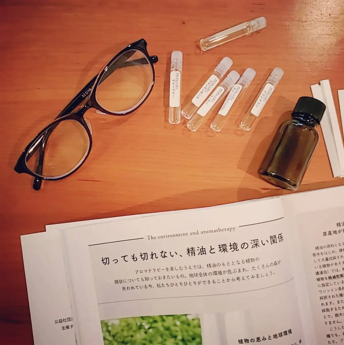 アロマテラピーのテキスト