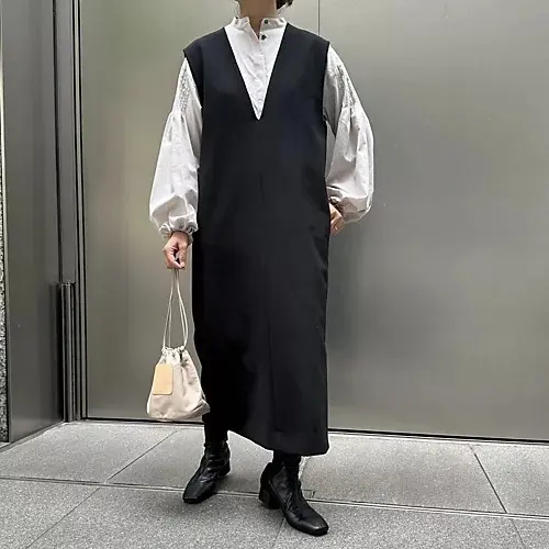 【50代 ワンピース】秋ワンピースで大人の画像_59