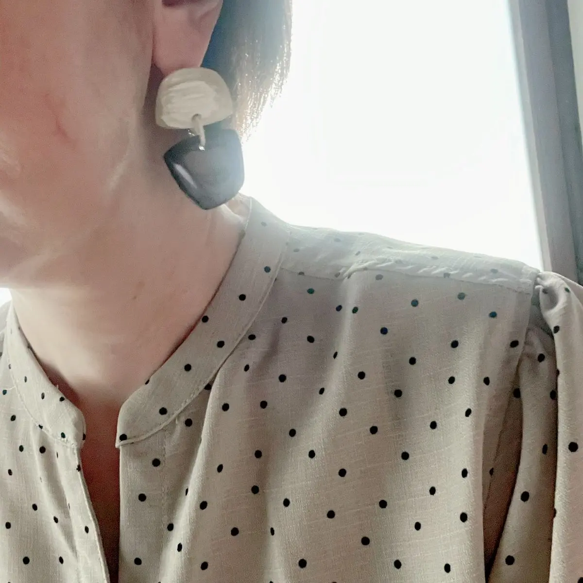 ヴァンドームブティックの水牛ピアス