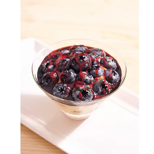 ブルーベリーのデザート