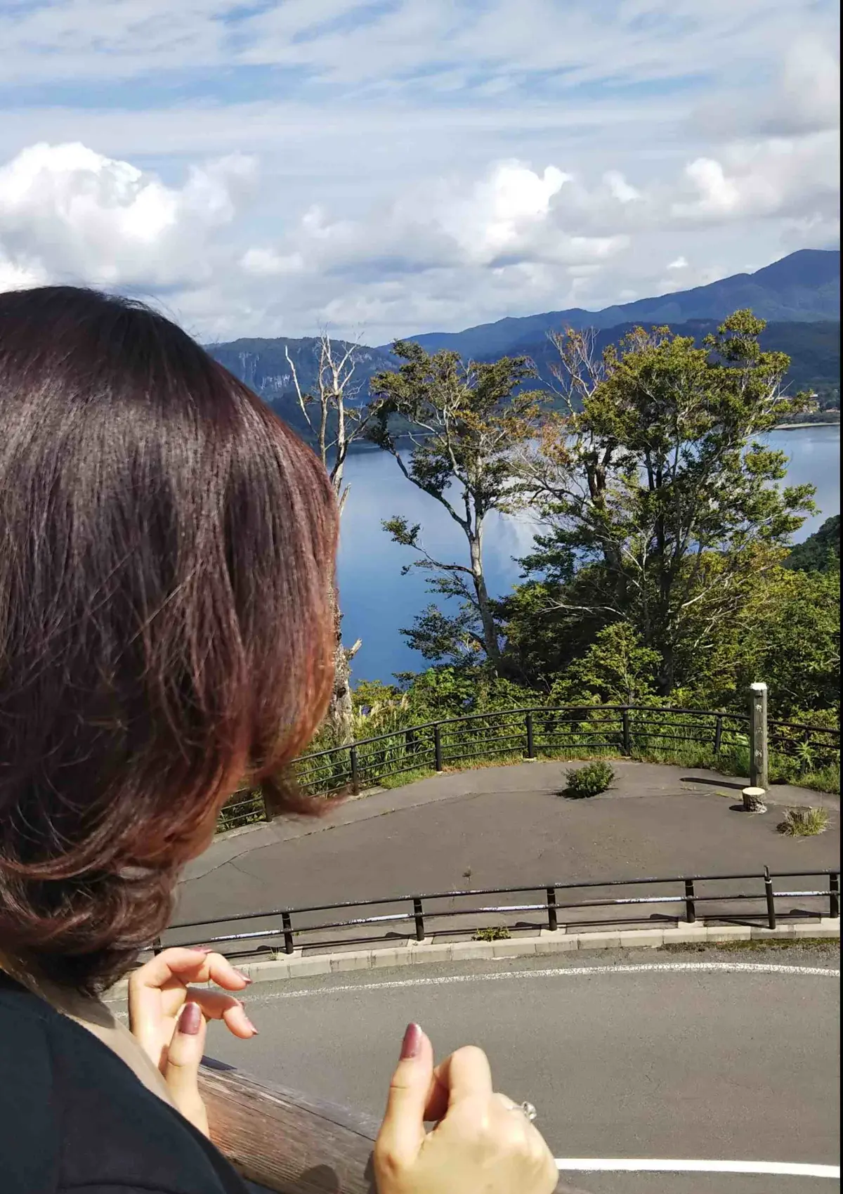 発荷峠展望台から見た十和田湖