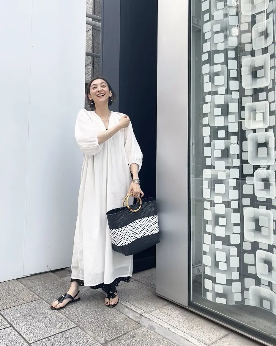 白ワンピ＆メルカドバッグ 2styleの画像_7