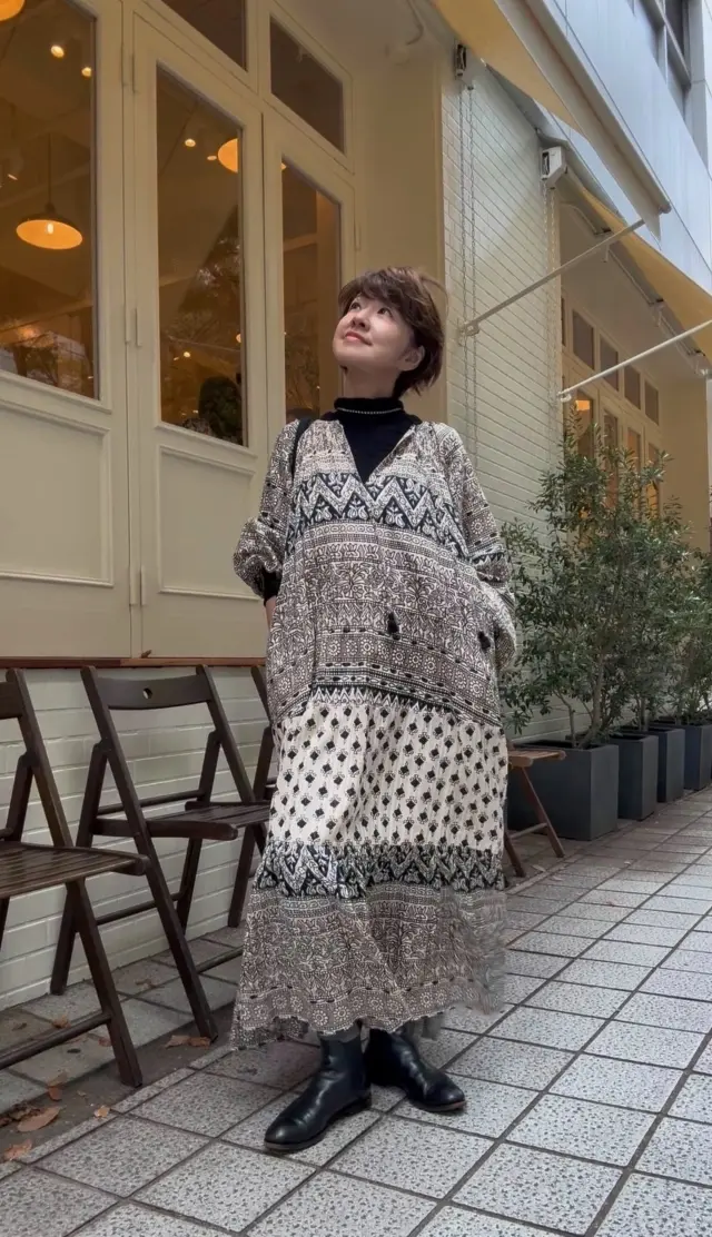 秋の着回しワンピースコーデ。わたしと秋との画像_7