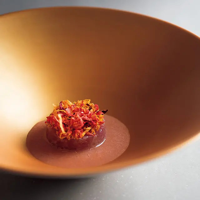 「鰹 トマト ナスタチウム」。