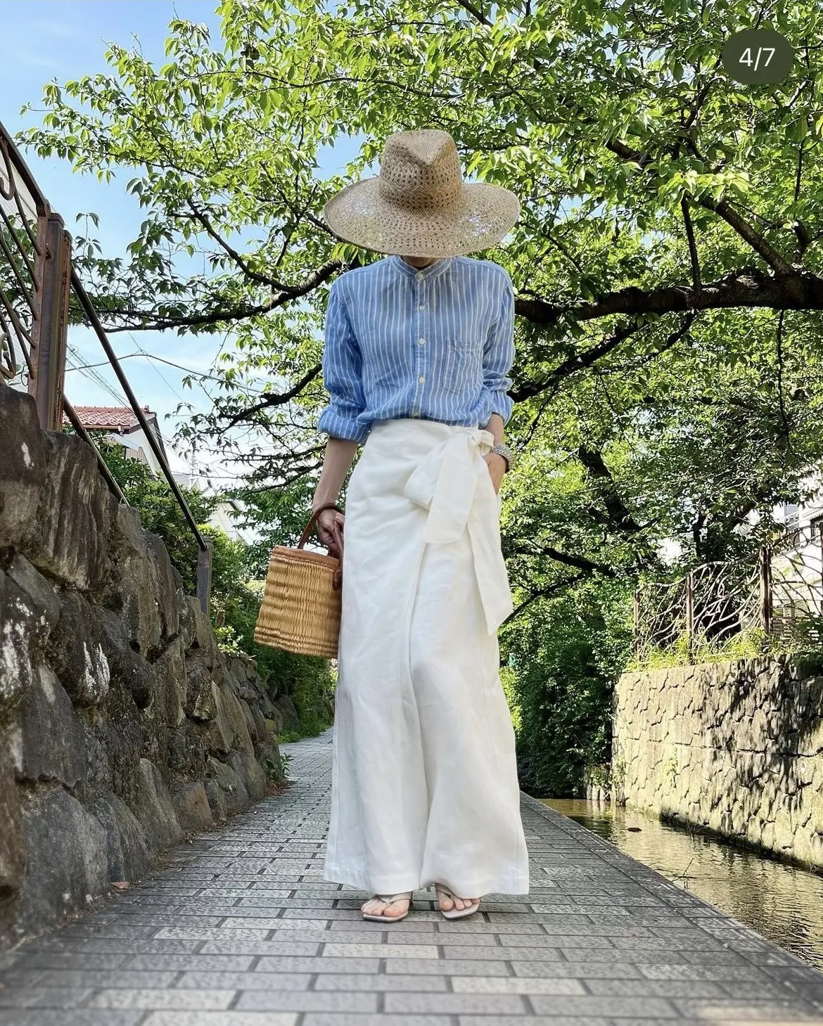 エクラ 華組 一色華菜子さんの帽子コーデ