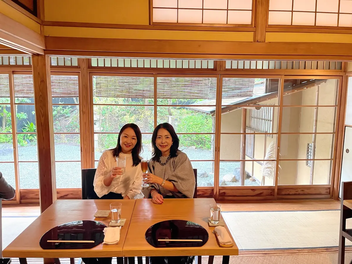 小雨降る鎌倉。からすみ蕎麦と和栗のパフェの画像_3