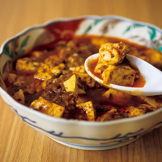 「麻婆豆腐」￥1,100。