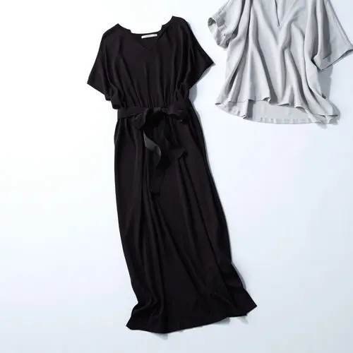 今から夏まで大活躍！ E by éclatの万能カットソー＆ワンピース