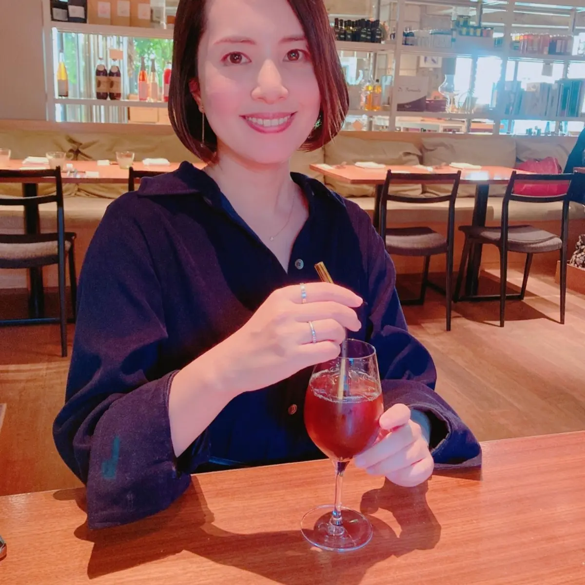 代々木上原の『Quindi』ランチ、40代ファッション、スタイルデリのシャツワンピース