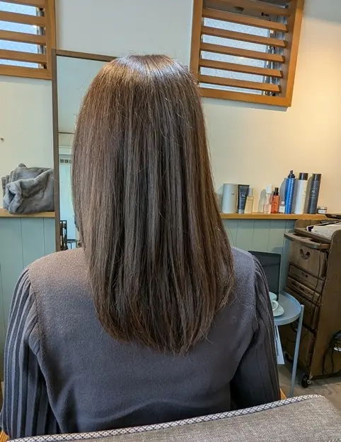 札幌ヘアサロン「noine」でカット＆カラー＆トリートメント後の写真です