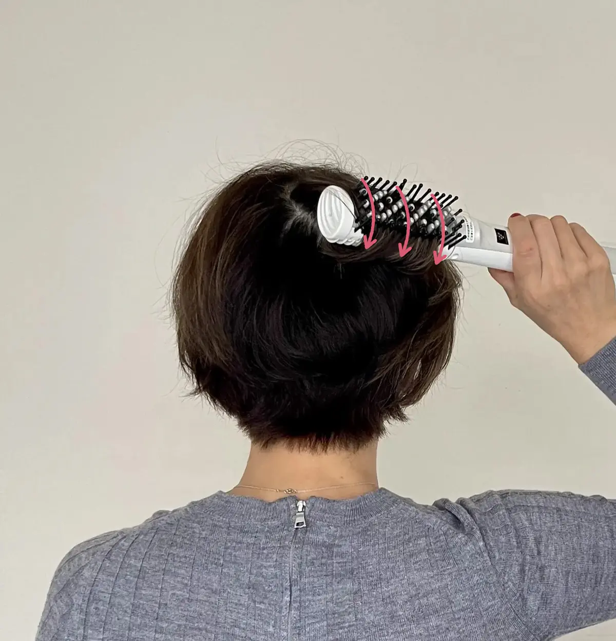 近藤スタイルの作り方⑥さらにボリュームを出したい場合は、サイドももう一巻き