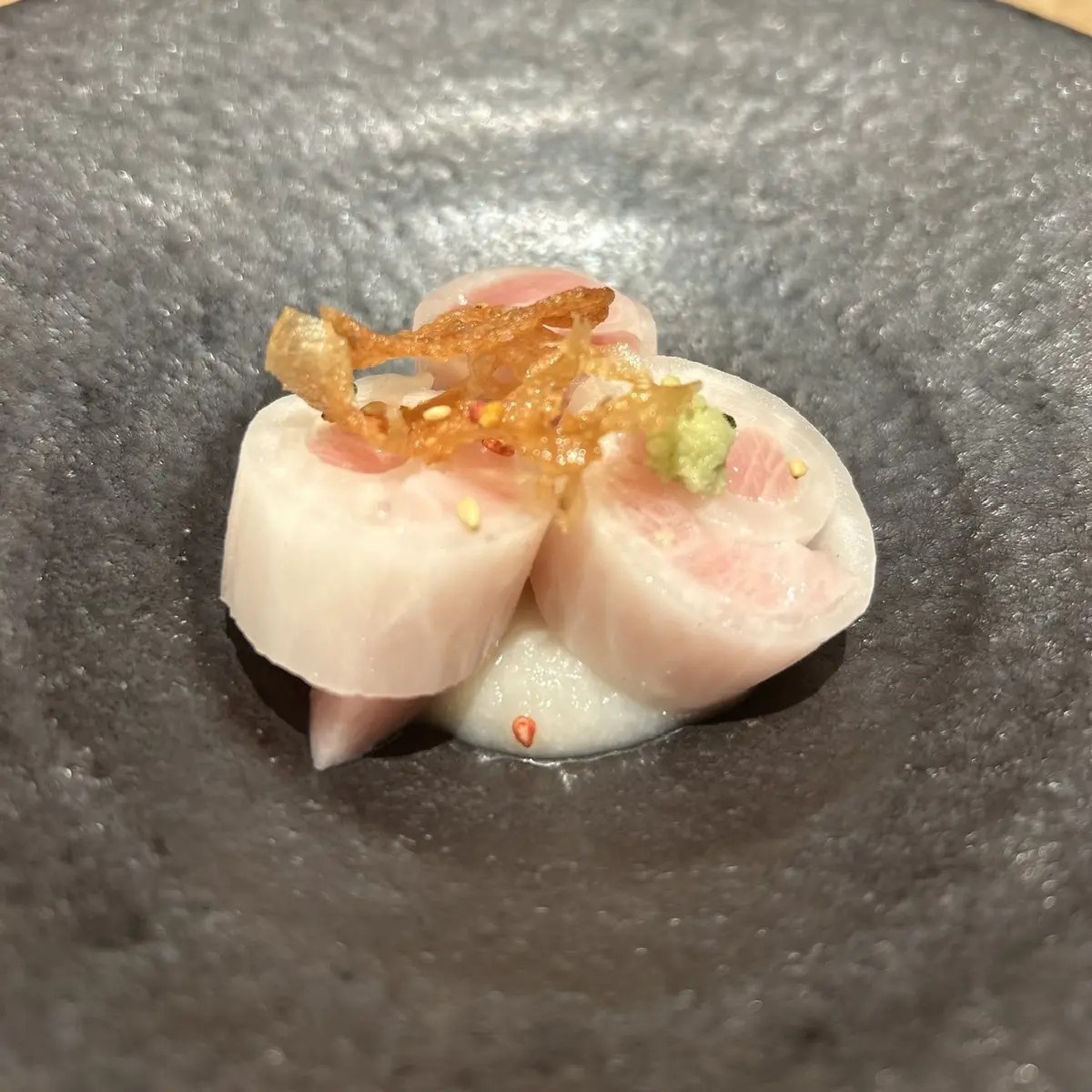 大トロと大根の砧巻き