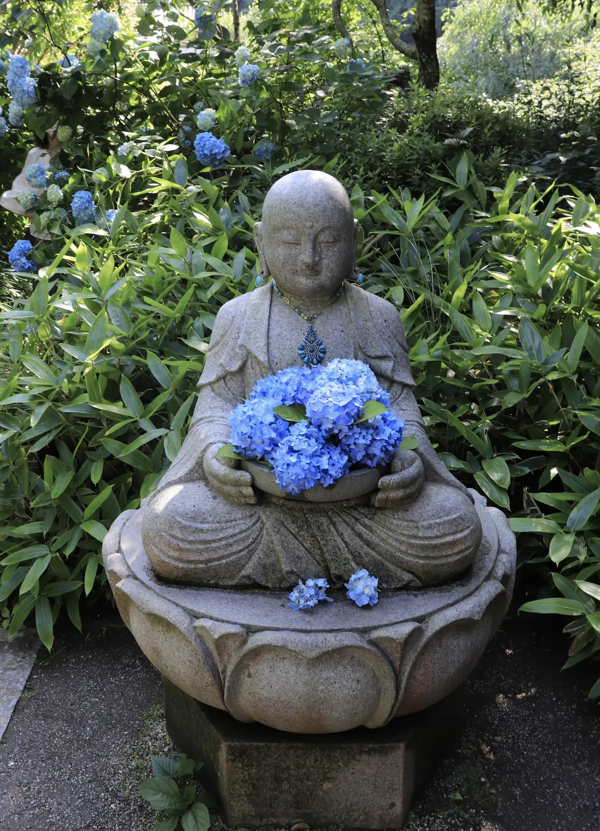 花想い地蔵　明月院　