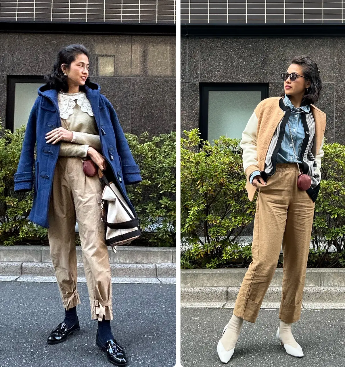 ZARAのベージュパンツでハンサムコーデの画像_7