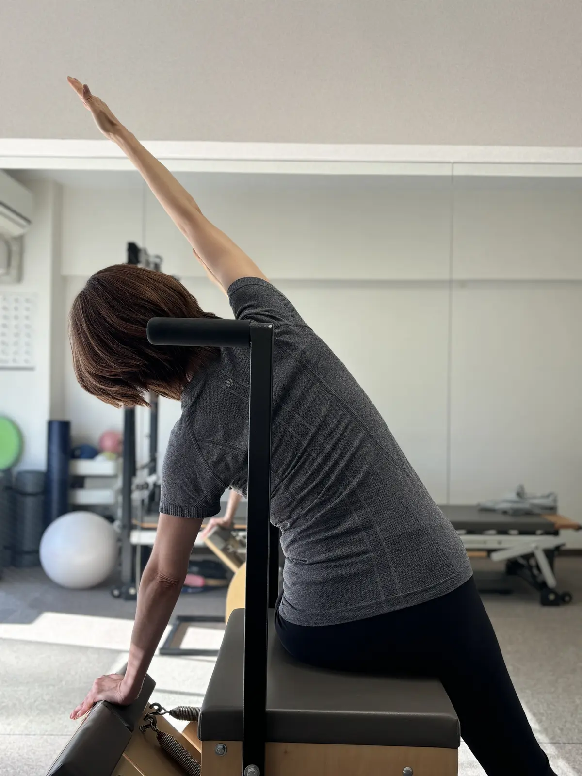 ユニクロのカシミアニットでピラティスへの画像_2