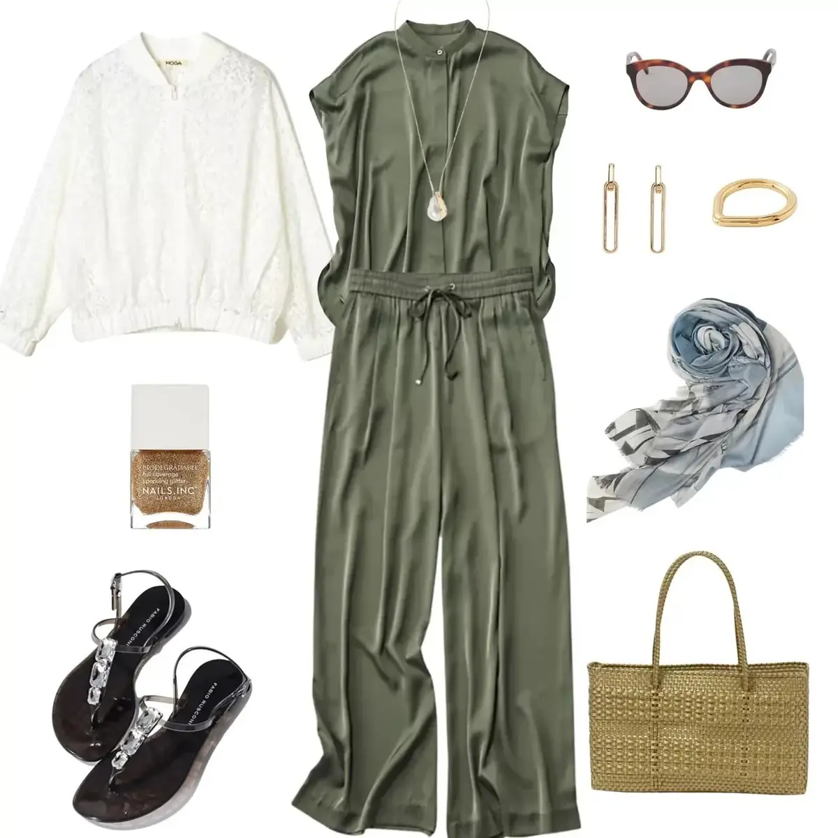 【50代 週末コーデ】艶と抜け感を両立する夏の装い＃Jマダムのおしゃれ