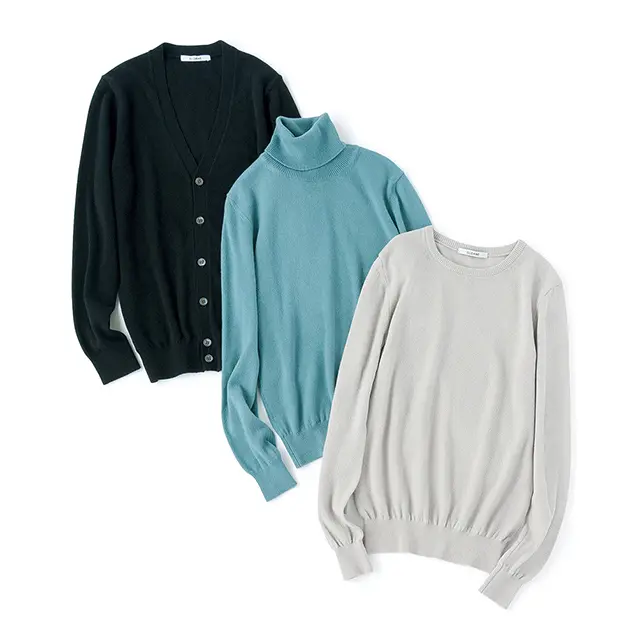 「スローン」から ロロピアーナの カシミヤ製ハイ ゲージニットが ラインナップ