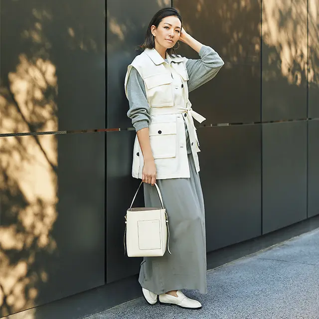 しゃれ感増しもお手のもの！ リラックススタイルがお出かけ仕様に