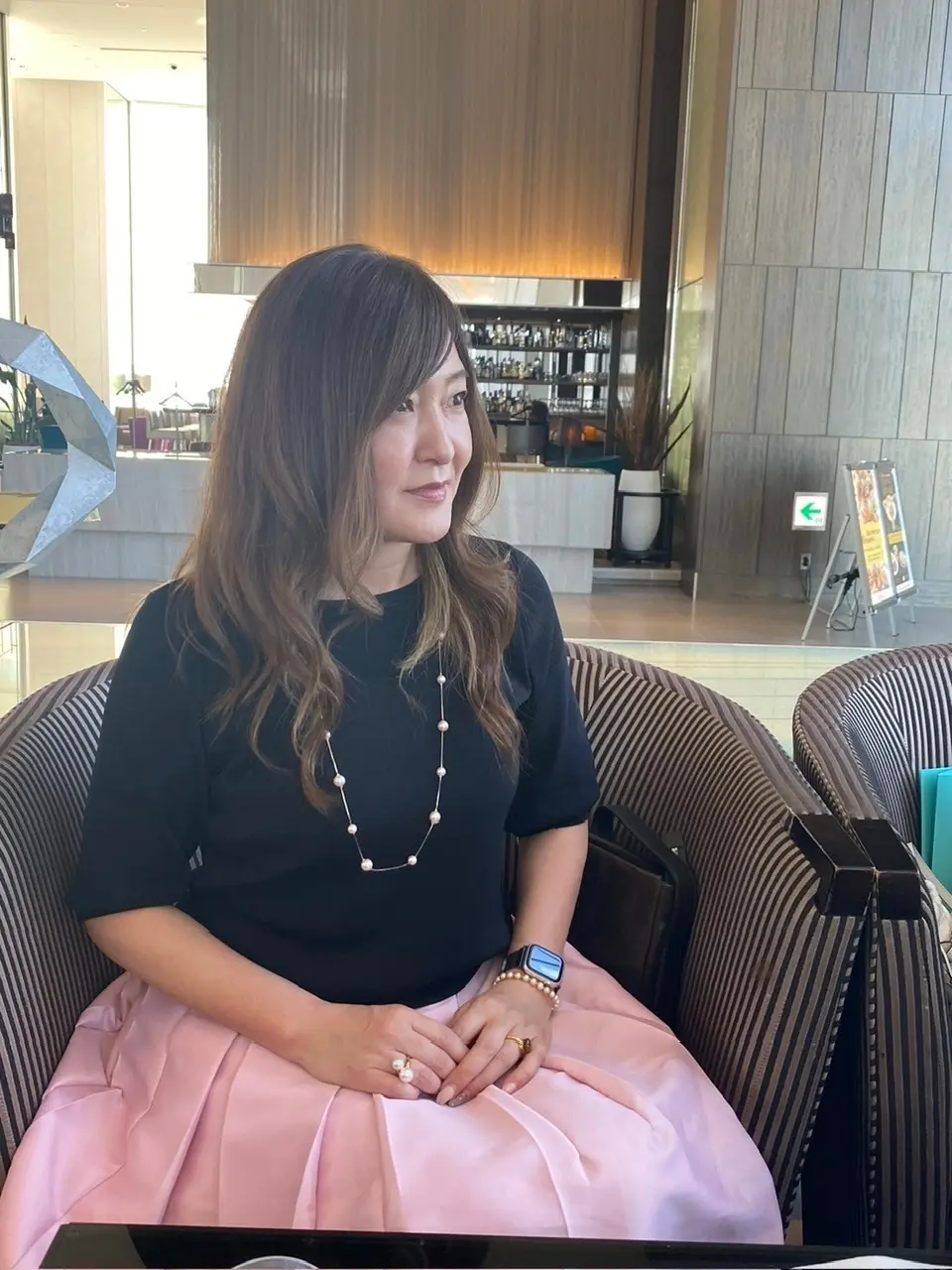 心躍るピンクのスカートでホテルランチへ@の画像_23