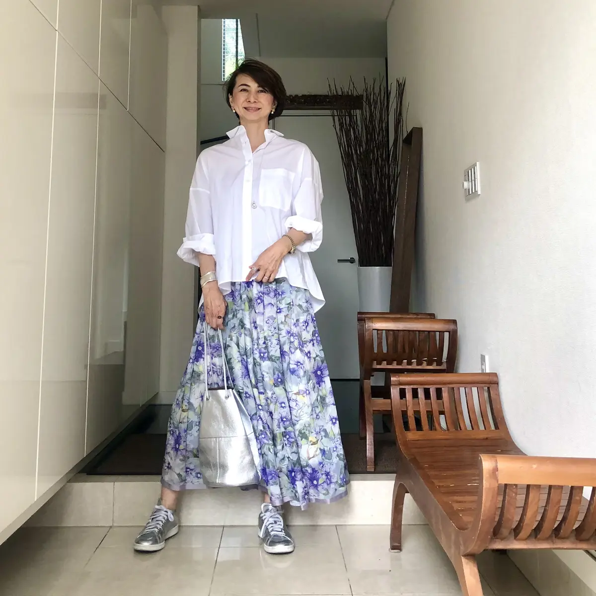 ひらりん花柄スカートの画像_3