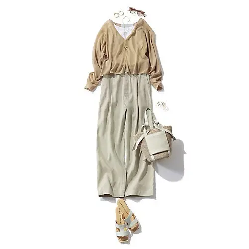 TICCA×eclat ドルマンVカーディガン