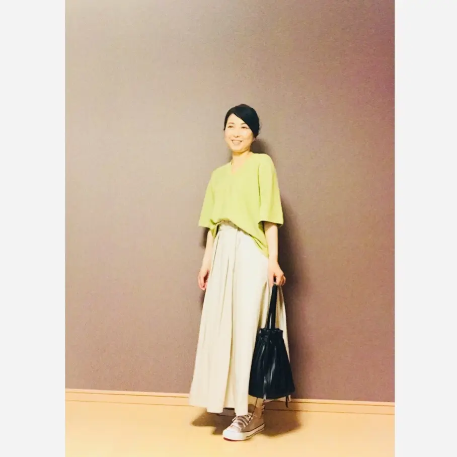 グリーン　UNIQLO