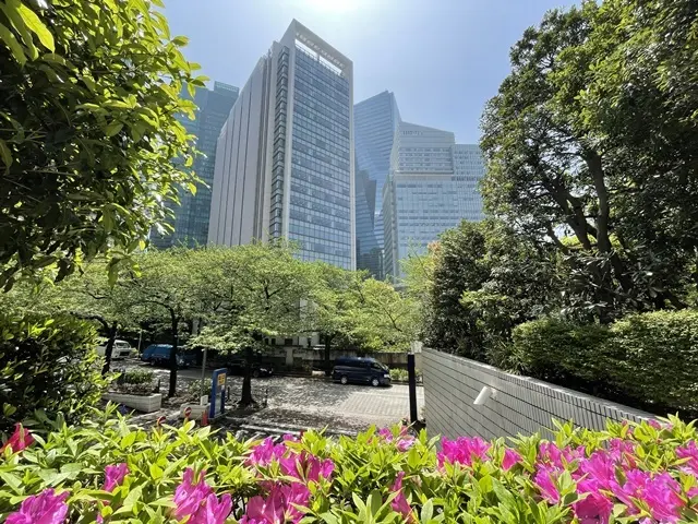 アークヒルズから見える六本木一丁目付近のビル群