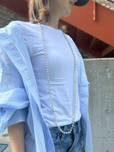 残暑を楽しむショートパンツ×長袖シャツでの画像_5