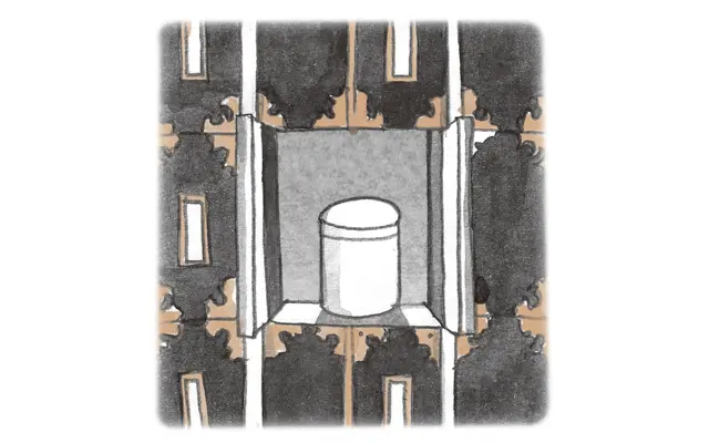 《1》寺院の一般墓地→公営・民間霊園（一般墓地や納骨堂など）