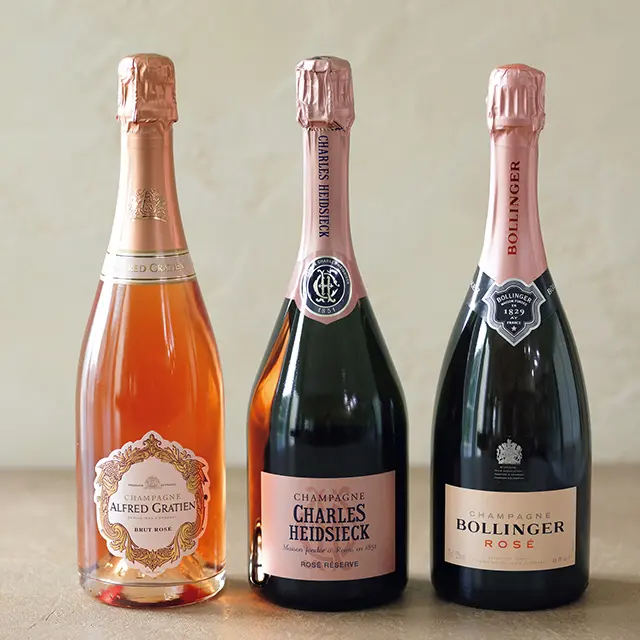 スタイリッシュさがきわだつロゼシャンパーニュ