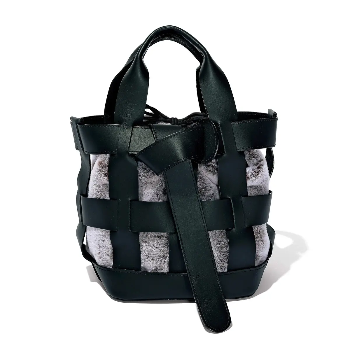 VIOLAd’ORO レザーメッシュバッグ