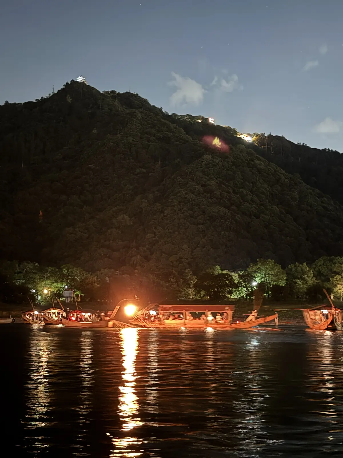 篝火に照らされる幻想的な夜「岐阜・長良川の画像_8