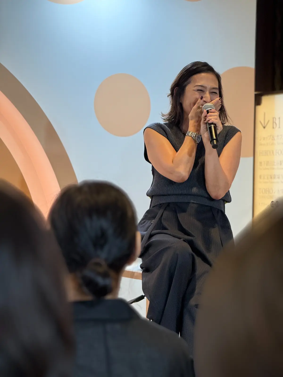 リポソーム　　Lypo -C  エクラ　コラボイベント　　モデル亜希　トークショー　東京ミッドタウン日比谷