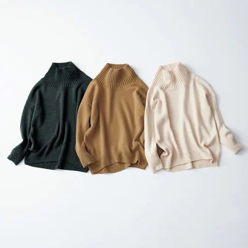 E by eclat ボトルネックニット ￥16,000+税