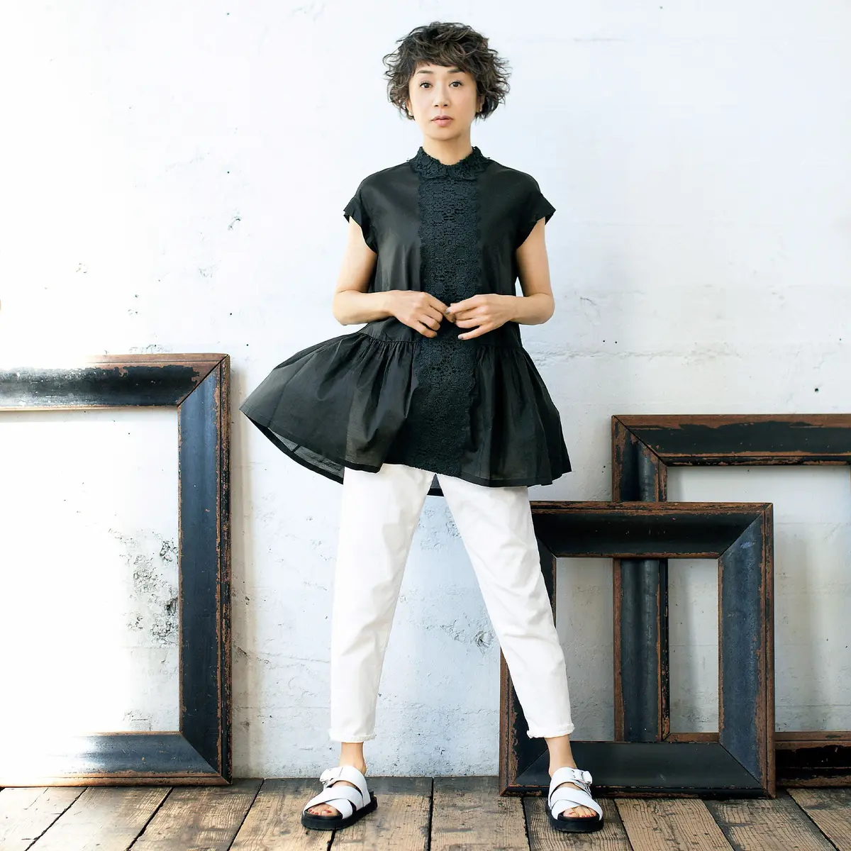 yunahica×chieko リバーレースブラウス
