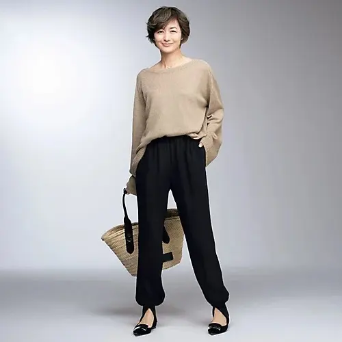 Col Pierrot×eclat  とろみスリットリブパンツ ￥39,600