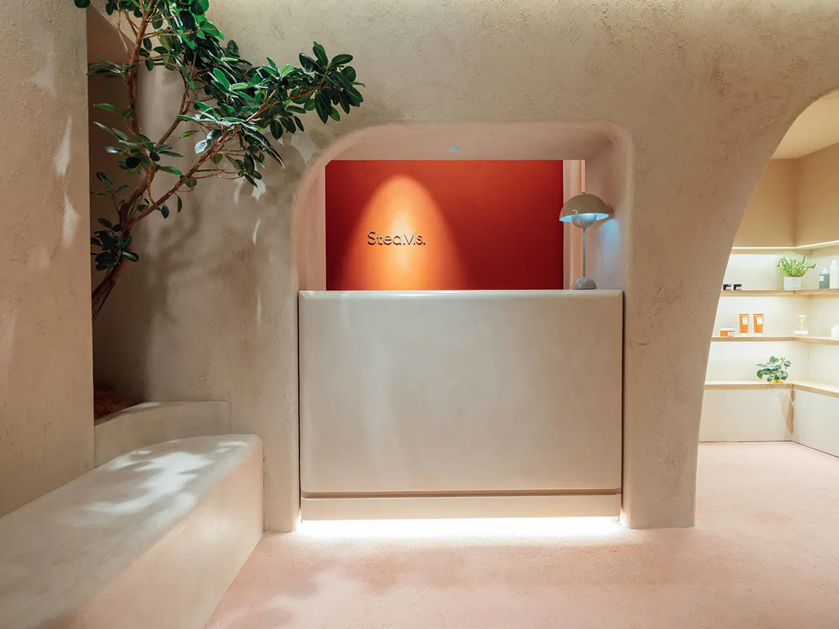 六本木のサウナSteaMs.(スティーミズ)のエントランス